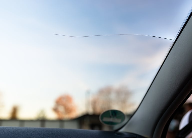 cracked windshield