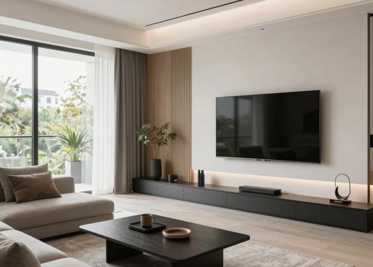 Close-up of a technician installing advanced electrical wiring in a modern home.