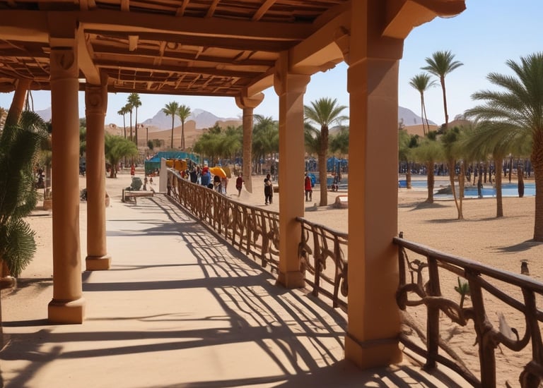 Night shot of a well-lit investment property bustling with tourists.
