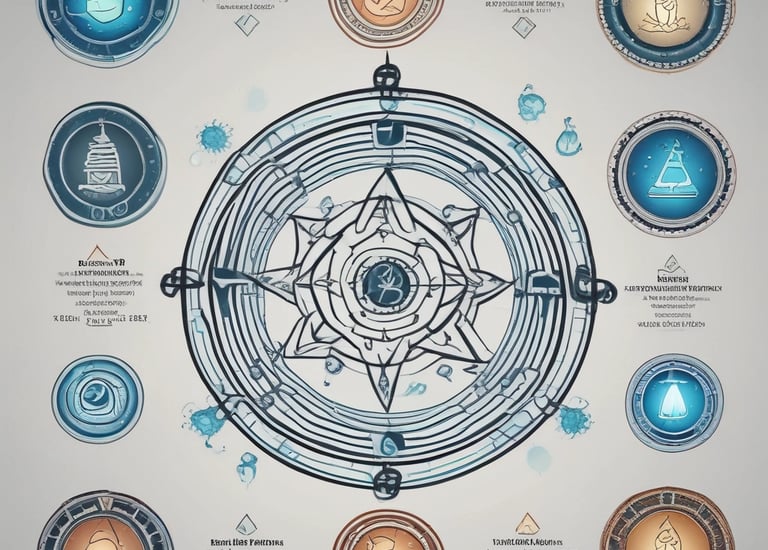 Abstract waves of light representing frequencies of connection.