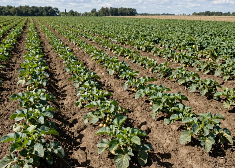 GPS-equipped tractor working on multi-region international farming operation with varied terrain.