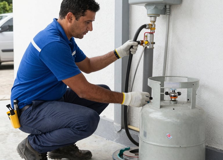 Wide shot of a showroom displaying various lighting fixtures and furniture.
