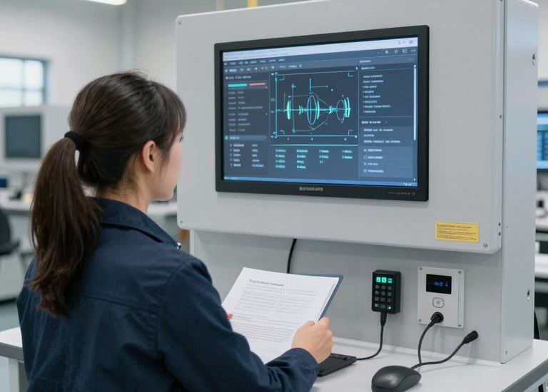 Wide shot of a showroom displaying various lighting fixtures and furniture.