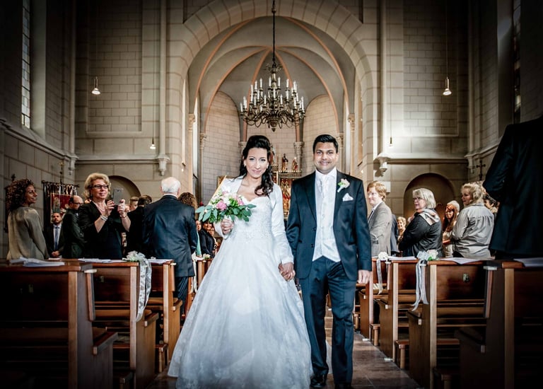 Hochzeitsfotografie, kirchliche Trauung