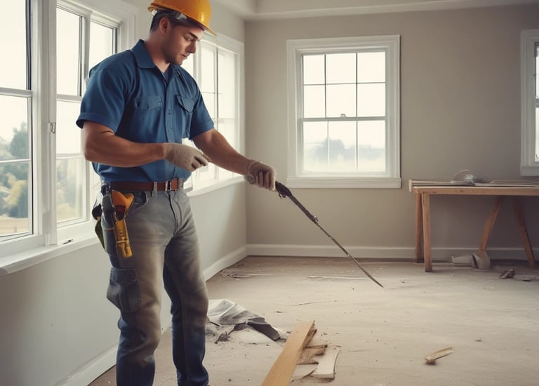 Office environment with professionals working on computers.