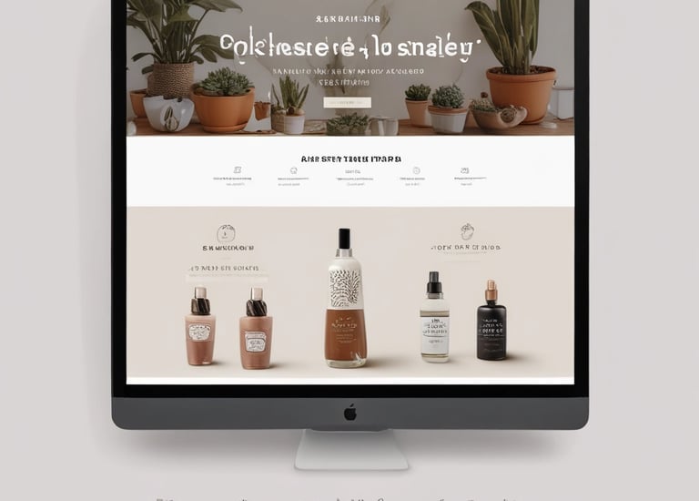 Screenshot of a Shopify store homepage redesigned for better user experience and sales.