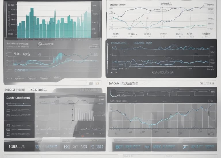 Team members reviewing campaign performance charts in a modern office.