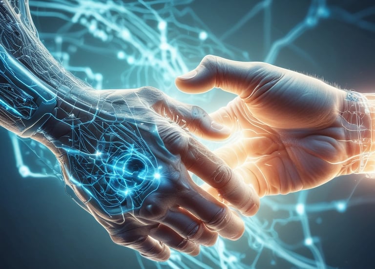 A close-up of a neural network visualization on a computer screen.