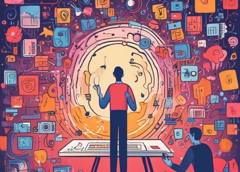 Close-up of AI assistant interface on a tablet screen