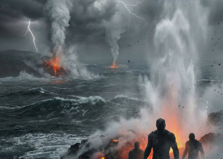 Terminus landscape with Graphites looking on