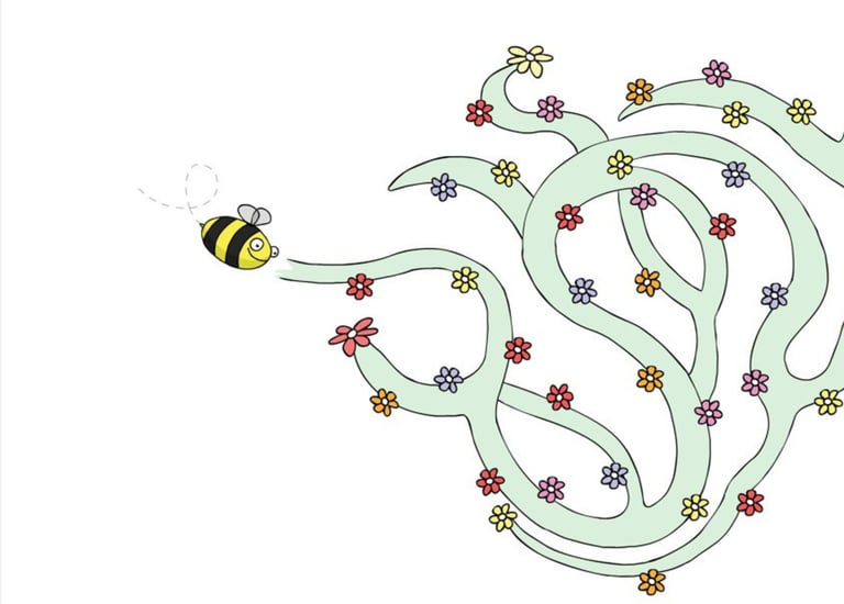 עזרו לדבורה בי להגיע אל צנצנת הדבש