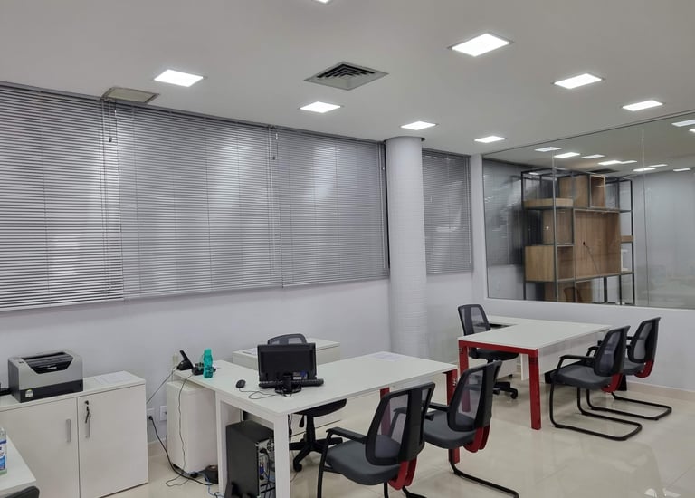 persiana horizontal para escritorio