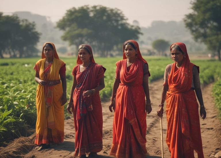 Farmers engaged in sustainable agriculture training