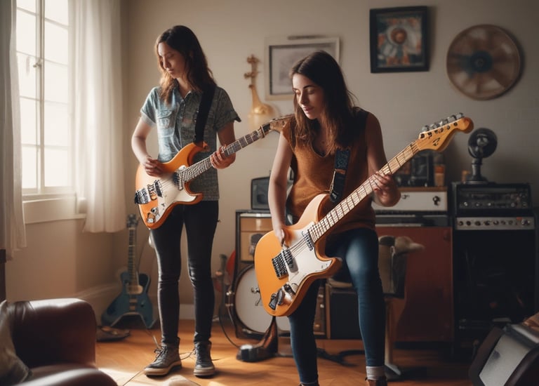 Graphic design samples including flyers and promotional materials.