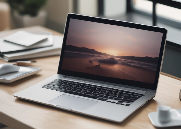 Close-up of hands sketching a website layout on paper.