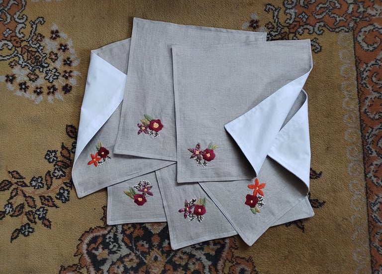 haftowane serwetki