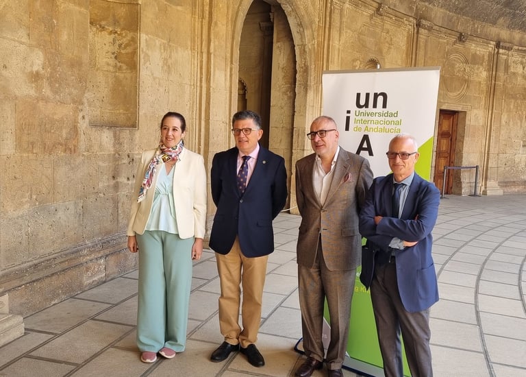a group of people standing in front of a building