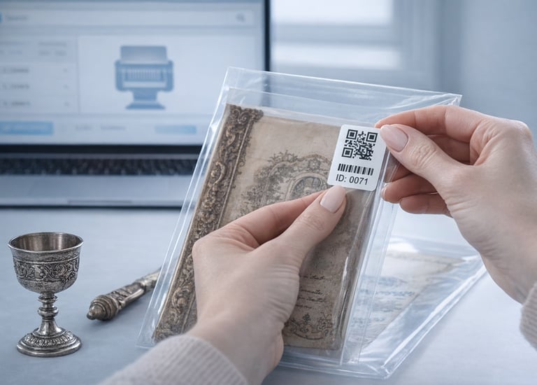 Catalogación técnica de documentos históricos y bienes muebles mediante códigos QR para gestión de p