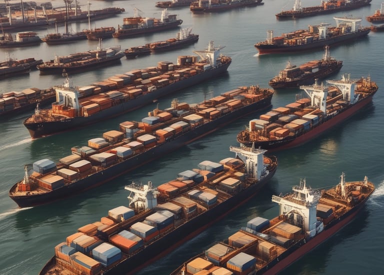 Close-up of refined oil products in industrial containers ready for shipment.