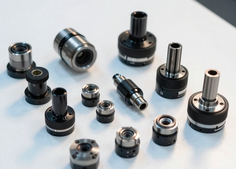 Precision machined components representing industrial insights and manufacturing trends