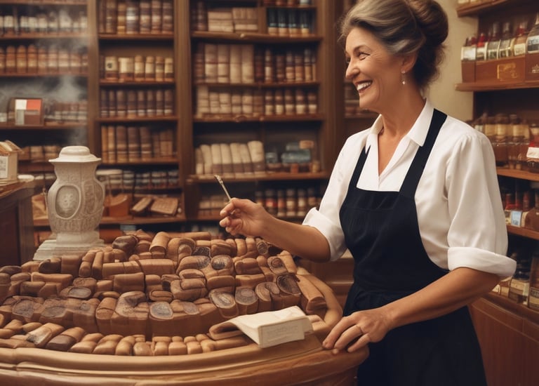 Tourists enjoying a guided walking tour in Greece, using their phones to scan QR codes.
