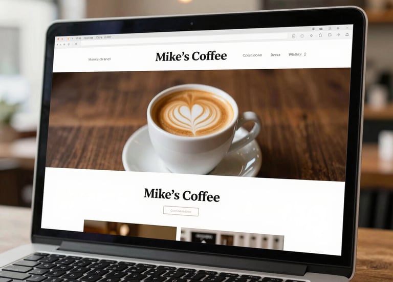 Screenshot of a sleek, modern website redesign featuring smooth parallax scrolling