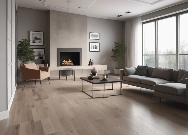 Power washing a brick building exterior on a sunny day.