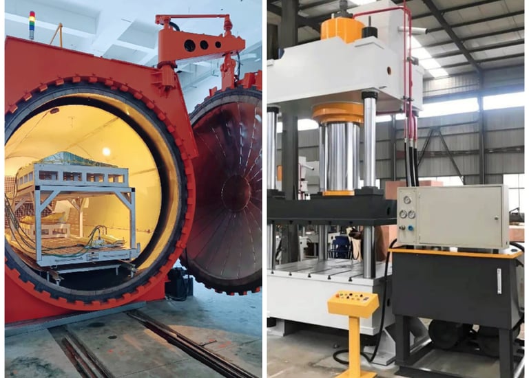 Industrial CFRP Molding Equipment: Autoclave Curing Chamber and Hydraulic Press Machines for Mass Pr