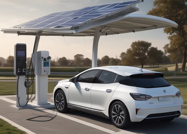 Novus technologies green energy solar charging stations for electric vehicles