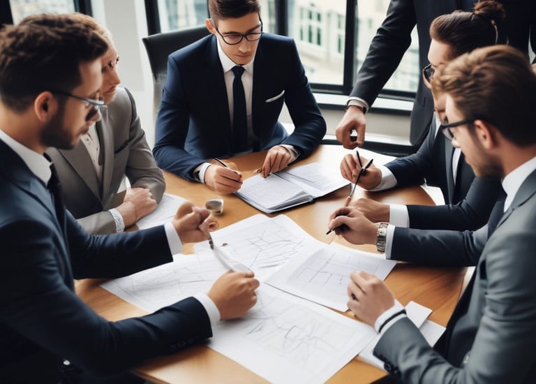 Pharmacy professional leading a cross-functional team session.