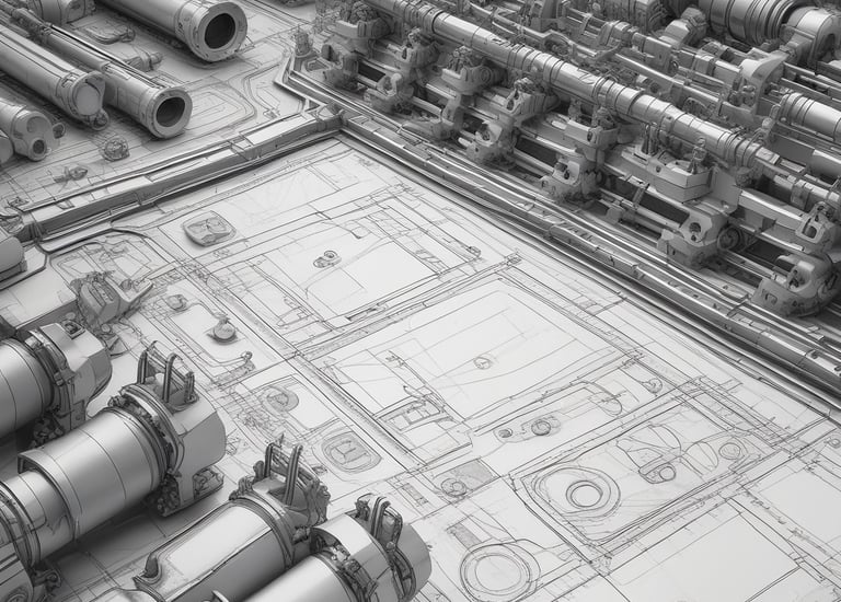 3D CAD model of a heavy-duty mechanical assembly in SolidWorks.