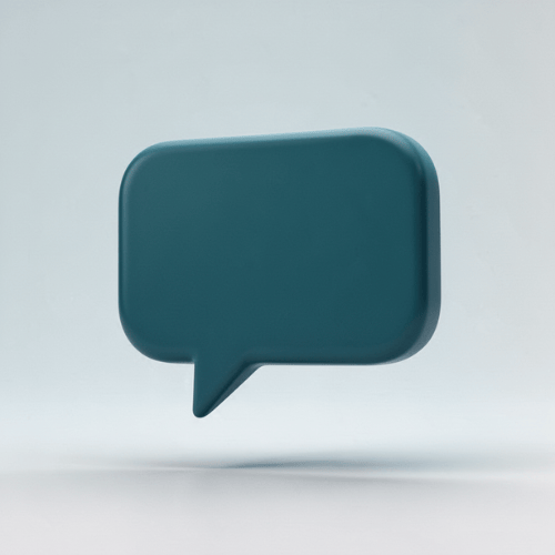 Balão de fala em 3D