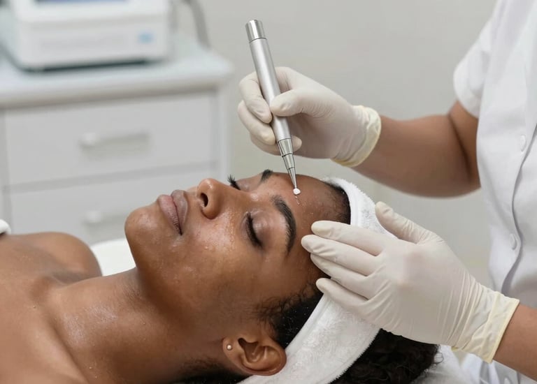 Professional clean cover image showcasing a modern aesthetic clinic environment with subtle blue lighting.