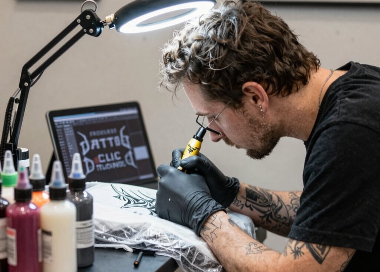 Minimalist, clean image representing technology and innovation in a dark mode style.