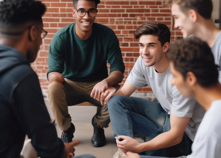 A veteran relaxing in a peaceful bedroom with personal touches.