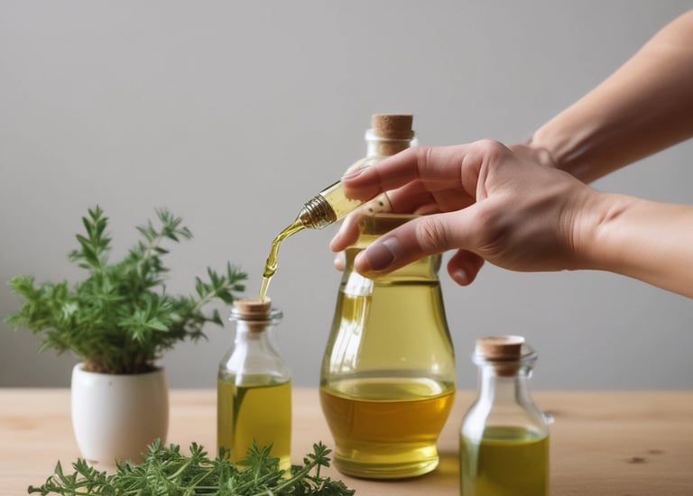 Close-up of farmers engaged in organic farming training amid lush green fields.