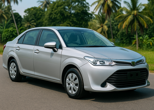 Sedan car used for Colombo Airport transfers and long-distance travel in Sri Lanka