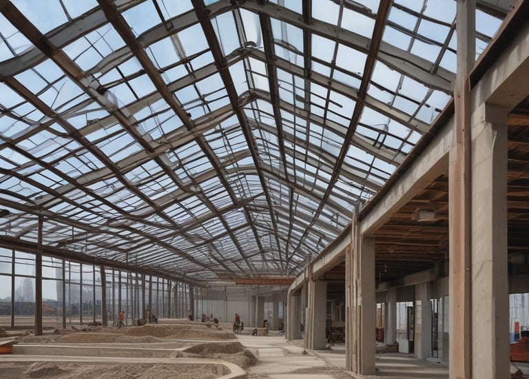 Finished concrete wall with smooth gray repello finish in an urban infrastructure project.