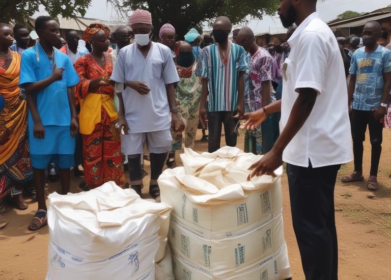 A peaceful mosque surrounded by greenery under a blue sky.