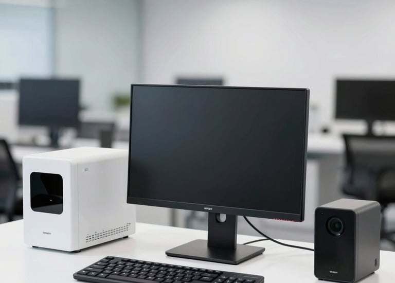 Person using a laptop with coding and AI assistance interface on screen.