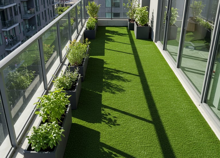 upgrade your balcony with turf