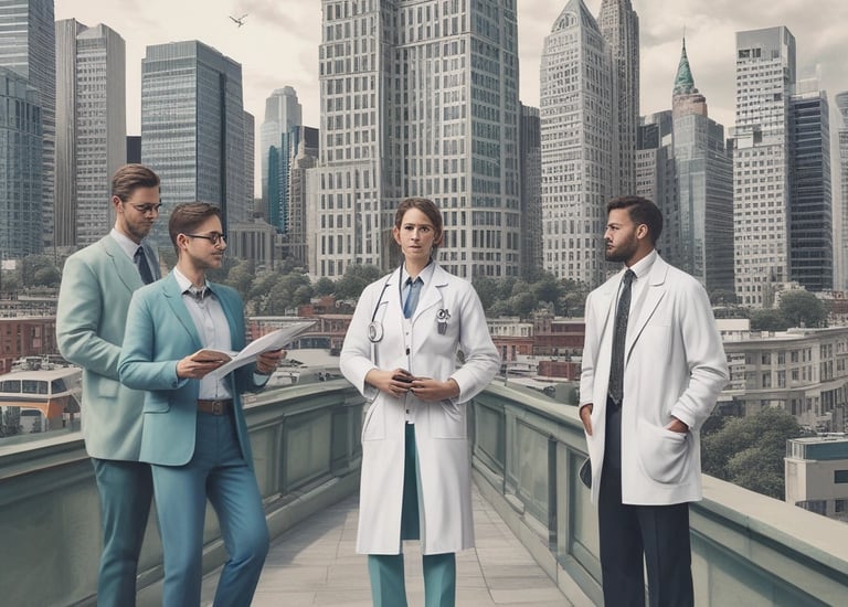Close-up of hands typing on a laptop with financial charts.