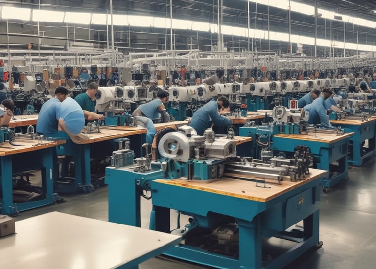 Office workspace with accounting documents and calculator on desk.
