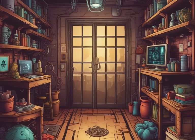 Colorful graphic representing group collaboration and connection