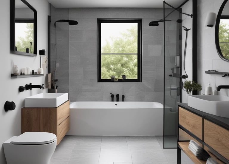 Before and after shots of a cozy living room renovation.