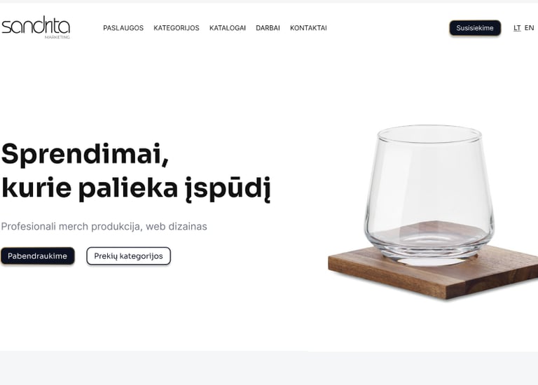 sandrita-marketing. lt svetainės dizainas