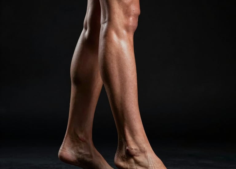 Four friends celebrating on rocky terrain outdoors