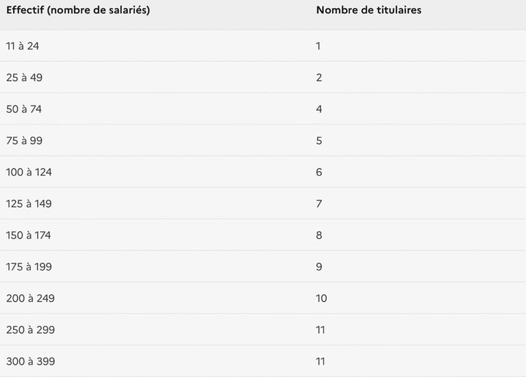 table effectif cse