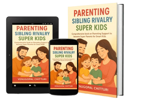 book 3D image parenting sibling rivalry super kids