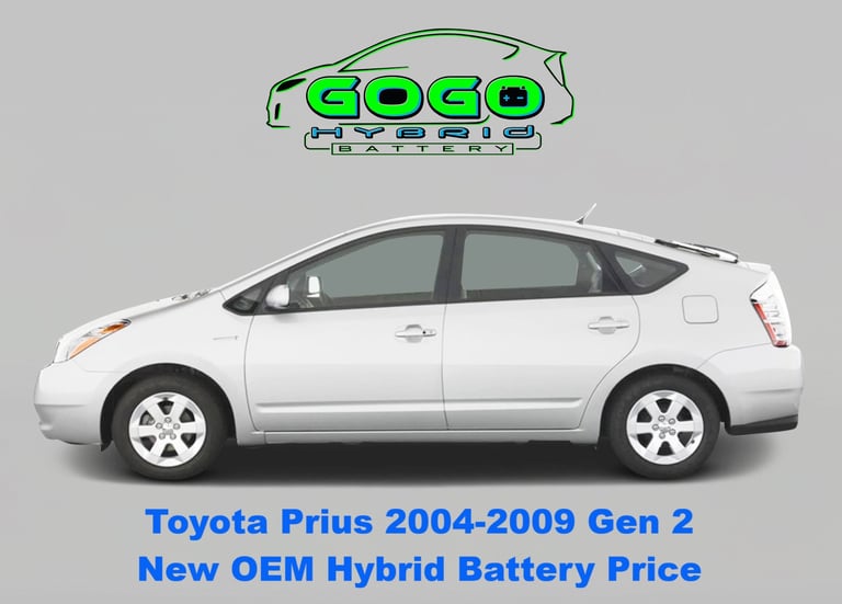 Prius 2004 2005 2006 2007 2008 2009 gen 2 new oem hybrid battery replacement GoGoHybridBattery.com 